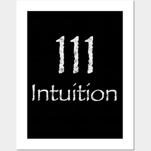 111 Intuition Angel Number design Posters and Art